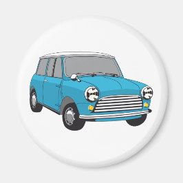 Bue British Oldtimer Mini Cooper Magnet