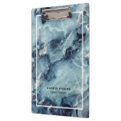 Bue graue Imitate aus Marmor, fett Klemmbrett (Links)