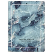 Bue graue Imitate aus Marmor, fett Klemmbrett (Rückseite)