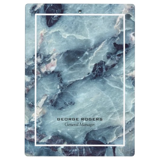 Bue graue Imitate aus Marmor, fett Klemmbrett (Rückseite)