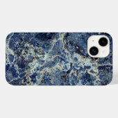 Bue Gray Black Marble & Beige Veins Case-Mate iPhone Hülle (Rückseite (Horizontal))