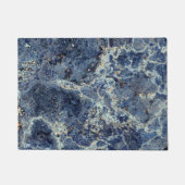Bue Gray Black Marble & Beige Veins Fußmatte (Vorderseite)