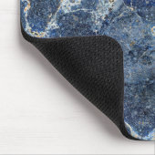 Bue Gray Black Marble & Beige Veins Mousepad (Ecke)