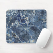 Bue Gray Black Marble & Beige Veins Mousepad (Mit Mouse)