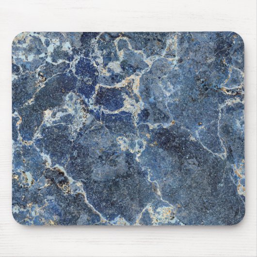 Bue Gray Black Marble & Beige Veins Mousepad (Vorne)