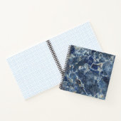 Bue Gray Black Marble & Beige Veins Notizblock (Innenseite)