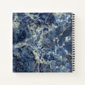 Bue Gray Black Marble & Beige Veins Notizblock (Rückseite)