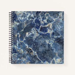Bue Gray Black Marble & Beige Veins Notizblock