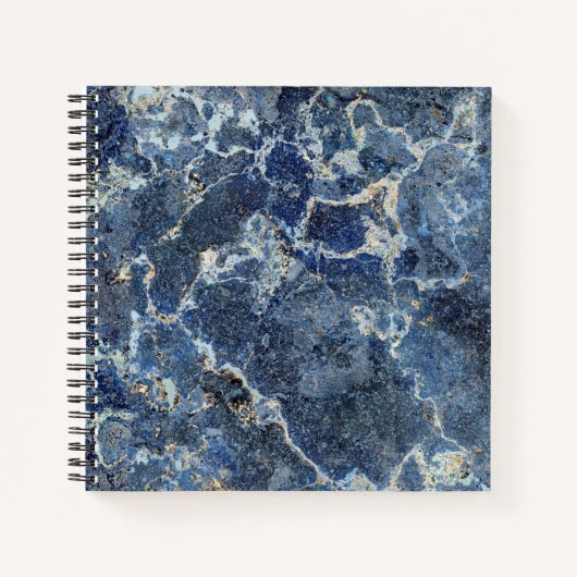 Bue Gray Black Marble & Beige Veins Notizblock (Vorderseite)