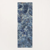 Bue Gray Black Marble & Beige Veins Yogamatte (Rückseite)