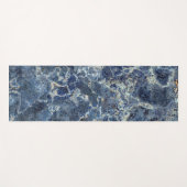 Bue Gray Black Marble & Beige Veins Yogamatte (Vorderseite (Horizontal))