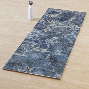 Bue Gray Black Marble & Beige Veins Yogamatte