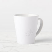 Bue Rose Ribbon 60. Geburtstag Milchtasse (Rechte Ecke)