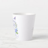 Bue Rose Ribbon 60. Geburtstag Milchtasse (Vorderseite)