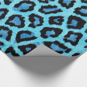 Bue Trendy Leopard Pattern Geschenkpapier (Ecke)