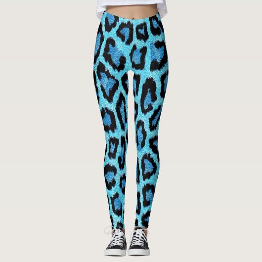 Bue Trendy Leopard Pattern Leggings (Vorderseite)