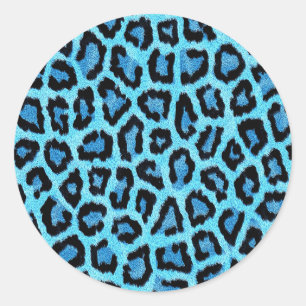 Bue Trendy Leopard Pattern Runder Aufkleber