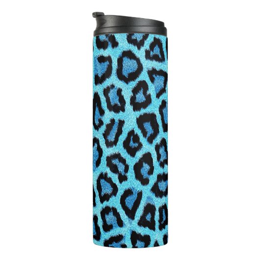 Bue Trendy Leopard Pattern Thermosbecher (Nach rechts gedreht)