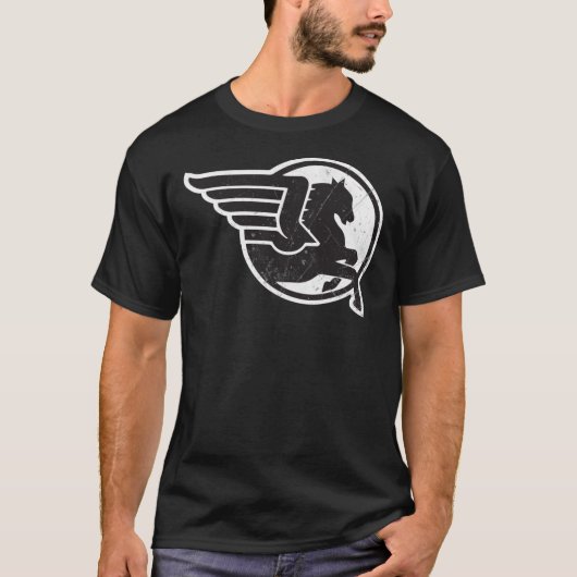 Buell Pegasus Motorrad Vintage Essential T-Shirt (Vorderseite)