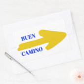 Buen camino Arrow Rechteckiger Aufkleber (Umschlag)
