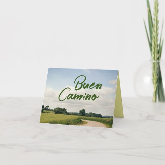 Buen Camino de Santiago Card Saint James Way Karte (Vorderseite)