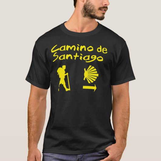 Buen Camino de Santiago. Compostela Peregrino Clas T-Shirt (Vorderseite)