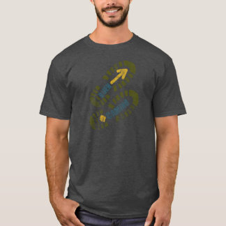 Buen Camino Fußabdruck-Shirt T-Shirt