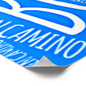 Buen Camino Scallop Muschel Poster (Ecke)