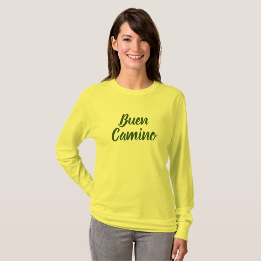 ¡Buen Camino! St James Way Pilgrim T-Shirt (Vorne ganz)