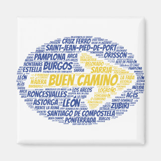 Buen Camino Word Art Magnet