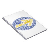 Buen Camino Word Art Notizblock (Rechte Seite)