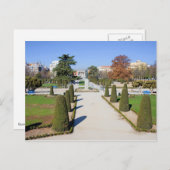 Buen Retiro Park in Madrid Postkarte (Vorne/Hinten)