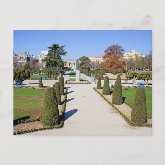 Buen Retiro Park in Madrid Postkarte (Vorderseite)