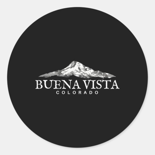 Buena Vista Co Colorado Runder Aufkleber (Vorderseite)