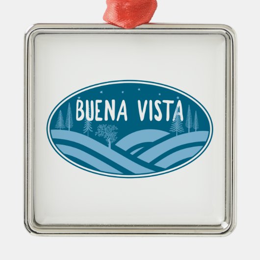 Buena Vista Colorado Außenbereich Ornament Aus Metall (Vorne)