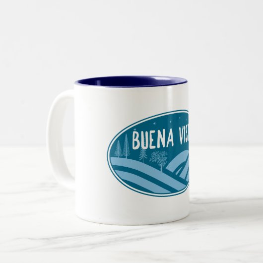 Buena Vista Colorado Außenbereich Zweifarbige Tasse (Vorderseite Links)