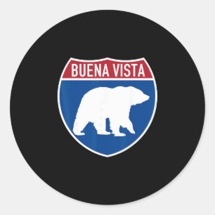 Buena Vista Colorado Bär Co Highway Interstate So Runder Aufkleber