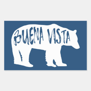 Buena Vista Colorado Bear Rechteckiger Aufkleber