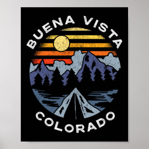 Buena Vista Colorado Berge Urlaub Camping So Poster
