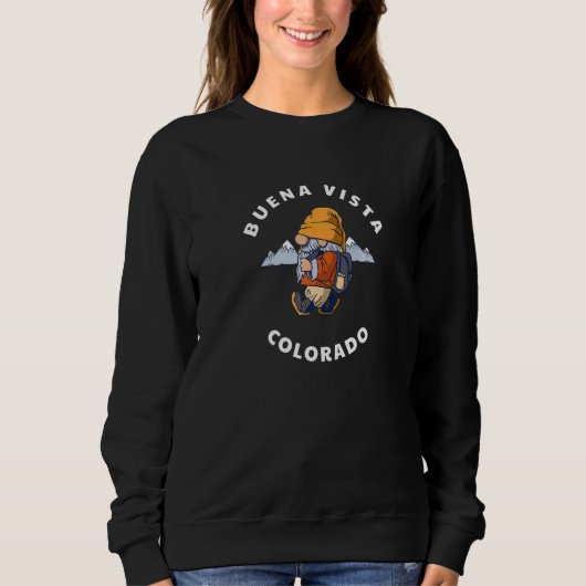 Buena Vista Colorado Mountains Hiking Gnome CO Sou Sweatshirt (Vorderseite)