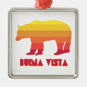 Buena Vista Colorado Rainbow Bear Ornament Aus Metall