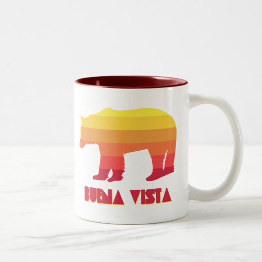 Buena Vista Colorado Regenbogenbär Zweifarbige Tasse (Rechts)