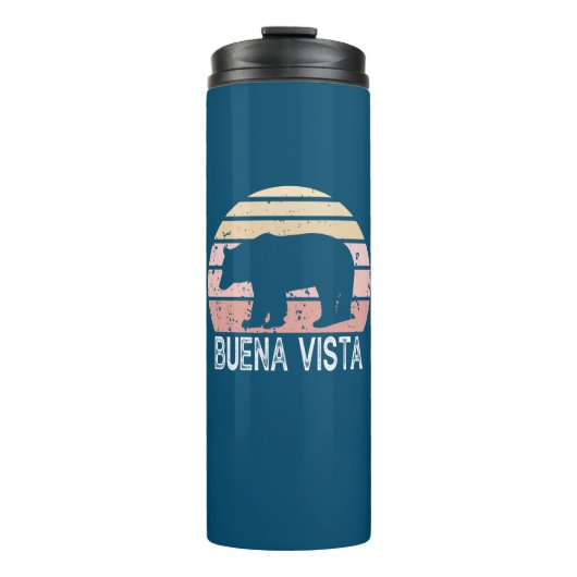 Buena Vista Colorado Retro Bär Thermosbecher (Vorderseite)