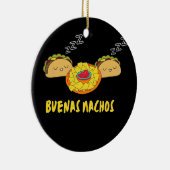 Buenas Nachos Funny Buenas Noches Taco Design Men Keramik Ornament (Rechts)
