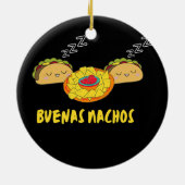 Buenas Nachos Funny Buenas Noches Taco Design Men Keramik Ornament (Hinten)