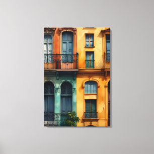 Buenos Aires Aquarellkunst Leinwanddruck