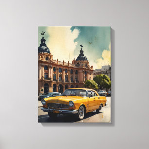 Buenos Aires Aquaremalkunst Leinwanddruck