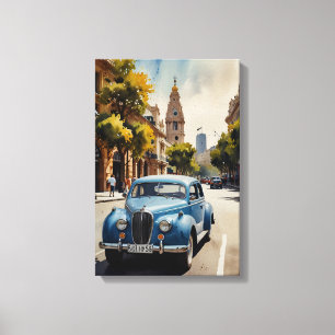 Buenos Aires Aquaremalkunst Leinwanddruck