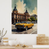Buenos Aires Aquaremalkunst Poster (Küche)