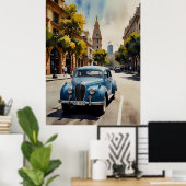 Buenos Aires Aquaremalkunst Poster (Heimbüro)